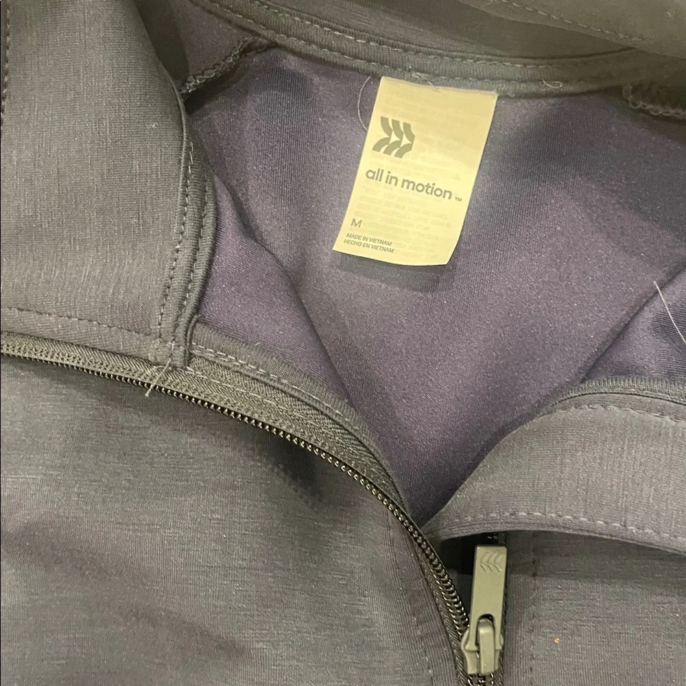 All in Motion Dark Blue Women’s Zip Up - Picture 2 of 3